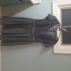 Grey Bridesmaid Dress